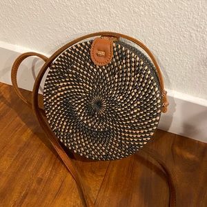 Rattan/wicker purse